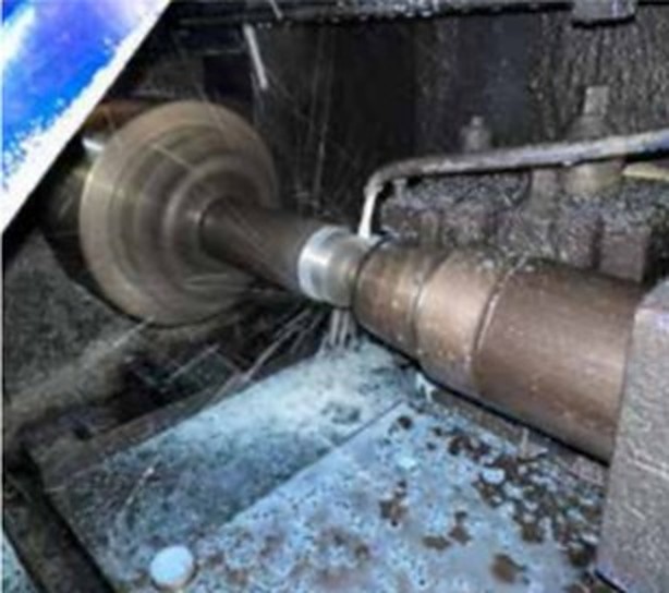 Turning operation on a lathe